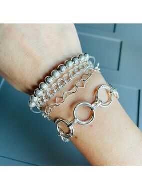 Sterling Silver Chain & Bangle Vintage Bracelets ASK FOR PRICES